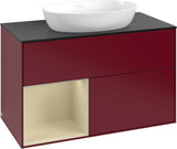 Villeroy & Boch Finion Waschbeckenunterschrank 1000 mm Glossy White Lacquer mit Beleuchtung