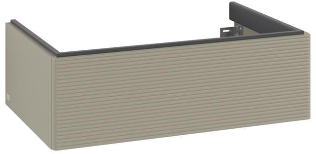 Villeroy & Boch Antao Waschtischunterschrank 788 mm mit LED-Auszugsbeleuchtung, Stone Grey Matt