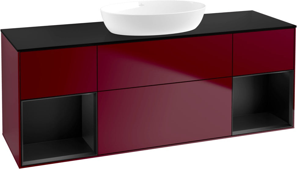 Villeroy & Boch Finion Waschtischunterschrank 1600 mm Glossy White Lacquer mit Beleuchtung