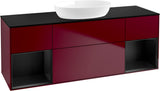 Villeroy & Boch Finion Waschtischunterschrank 1600 mm Glossy White Lacquer mit Beleuchtung