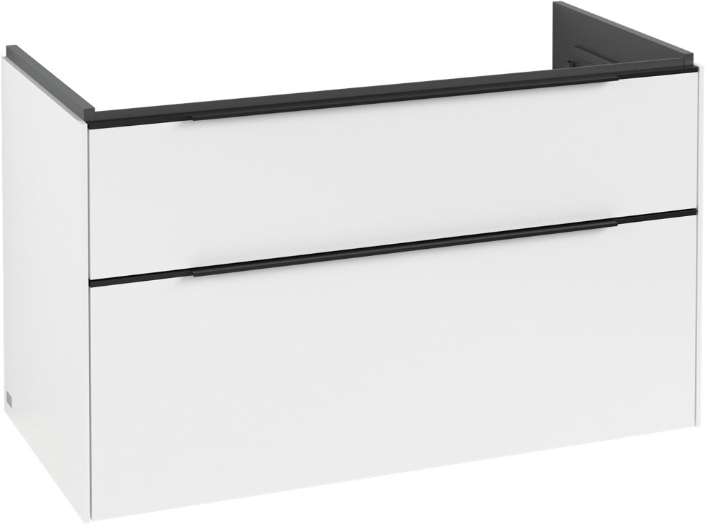 Villeroy & Boch Subway 3.0 Waschtischunterschrank C570L0 Brilliant White mit LED-Beleuchtung und SoftClosing