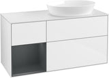 Villeroy & Boch Finion Waschtischunterschrank 1200 mm Glossy White Lacquer mit Beleuchtung