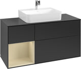 Villeroy & Boch Finion Waschbeckenunterschrank 1200 mm Glossy White mit Beleuchtung