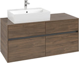 Villeroy & Boch Waschtischunterschrank Collaro C12900 1200 mm Arizona Oak mit 4 Auszügen und SoftClosing