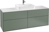 Villeroy & Boch Finion Waschbeckenunterschrank 1600 mm Glossy White Lacquer mit LED-Beleuchtung