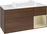 Villeroy & Boch Finion Waschtischunterschrank G711G Black Matt Lacquer 1200 mm mit Beleuchtung