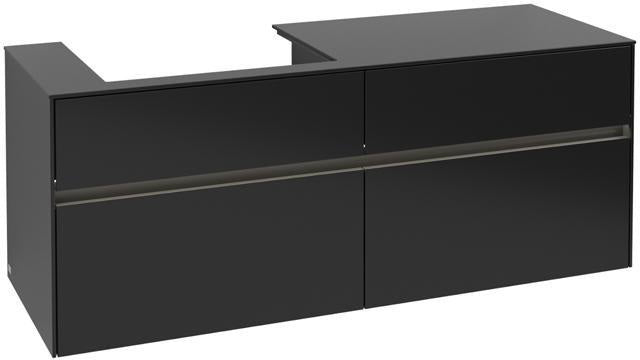 Villeroy & Boch Collaro Waschtischunterschrank 1400 mm Truffle Grey mit LED-Beleuchtung