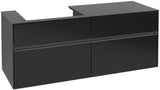 Villeroy & Boch Collaro Waschtischunterschrank 1400 mm Truffle Grey mit LED-Beleuchtung
