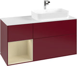 Villeroy & Boch Waschtischunterschrank Finion F271G 1200 mm Glossy White Lacquer mit Beleuchtung