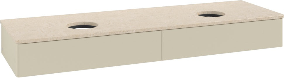 Villeroy & Boch Waschtischunterschrank Antao L17013 1600 mm Anthrazit Matt mit Beleuchtung