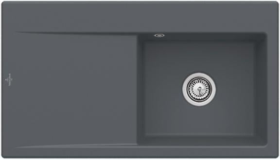 Villeroy & Boch Einbauspüle Subway Style 50 Weiß Alpin CeramicPlus 900 mm