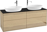 Villeroy & Boch Finion Waschbeckenunterschrank 1600 mm Glossy White Lacquer mit Beleuchtung