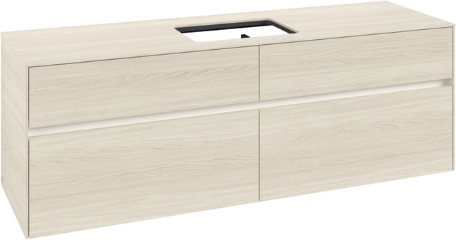 Villeroy & Boch Waschtischunterschrank Collaro C120 B0 1600 mm White Oak mit LED-Beleuchtung