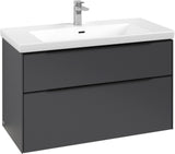 Villeroy & Boch Subway 3.0 Waschtischunterschrank C570L0 Brilliant White mit LED-Beleuchtung und SoftClosing