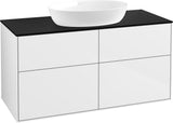 Villeroy & Boch Finion Waschbeckenunterschrank FA3200 1200 mm Glossy White Lacquer