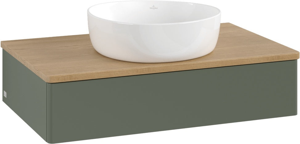 Villeroy & Boch Waschbeckenunterschrank Antao 800 mm Anthrazit mit Auszug und Push-to-open