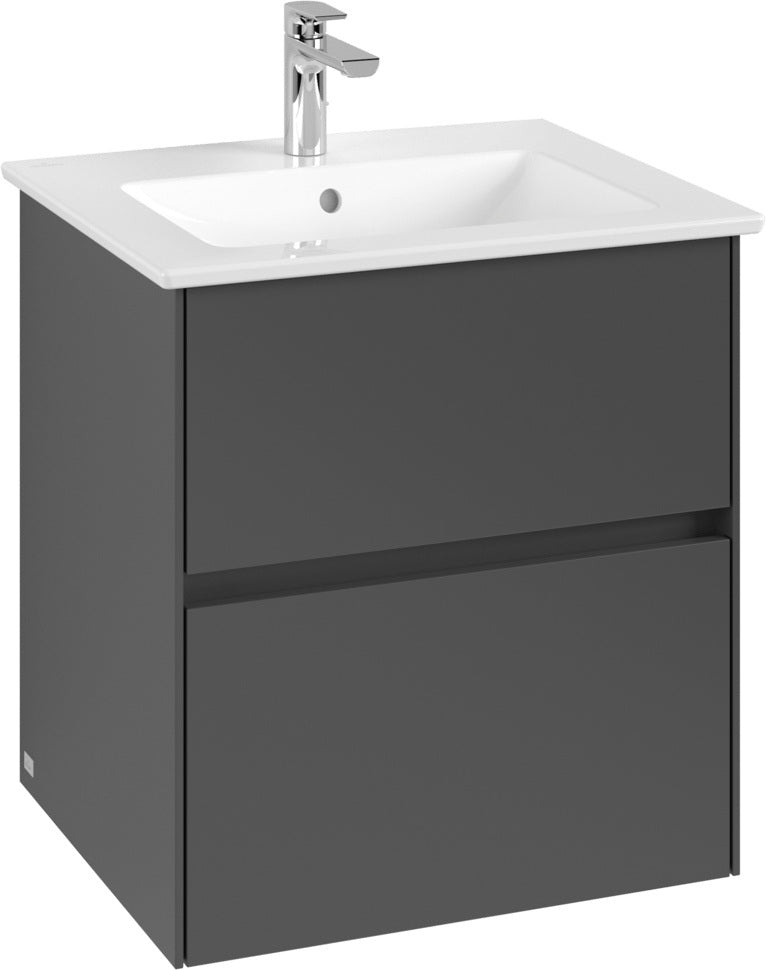Villeroy & Boch Collaro Waschbeckenunterschrank C142 B0 White Oak mit Beleuchtung & SoftClosing