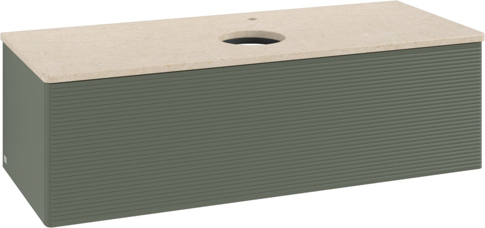 Villeroy & Boch Waschtischunterschrank Antao 1200 mm Anthrazit Matt Lack mit LED-Beleuchtung