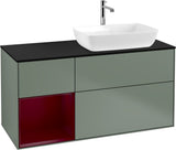 Villeroy & Boch Finion Waschtischunterschrank 1200 mm Glossy White Lacquer mit Beleuchtung