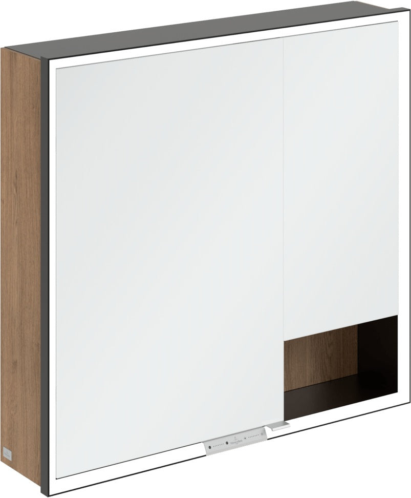 Villeroy & Boch Spiegelschrank My View+ B48110 1000 mm Graphite mit LED-Beleuchtung und SoftClosing