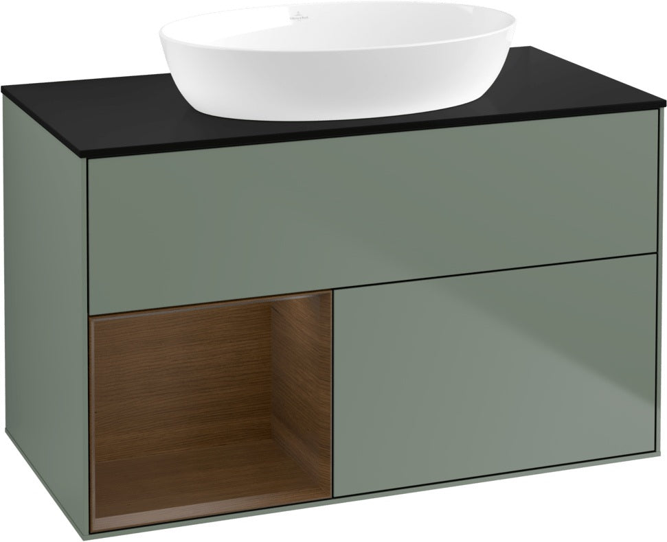 Villeroy & Boch Finion Waschtischunterschrank 1000 mm Glossy White Lacquer mit Beleuchtung