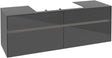 Villeroy & Boch Waschtischunterschrank Collaro C028B0 1600 mm Glossy Grey mit LED-Beleuchtung