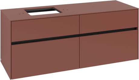 Villeroy & Boch Waschbeckenunterschrank Collaro C132 B0 1400 mm White Oak mit Beleuchtung