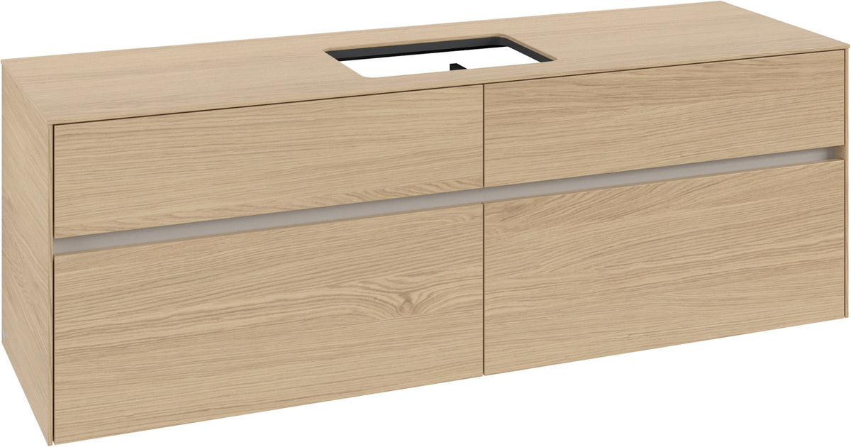 Villeroy & Boch Waschtischunterschrank Collaro C12000 1600 mm Kansas Oak mit 4 Auszügen