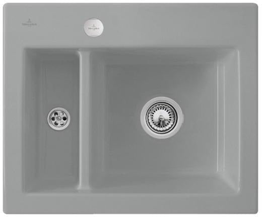 Villeroy & Boch Einbauspüle Subway 60 XM Keramik Ebony CeramicPlus 620x510mm