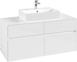 Villeroy & Boch Waschtischunterschrank Collaro C128 Glossy White 1200 mm mit 4 Auszügen