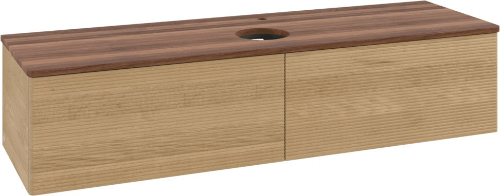 Villeroy & Boch Waschbeckenunterschrank Antao K36151 1600 mm Warm Walnut mit SoftClosing