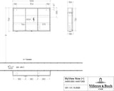 Villeroy & Boch Spiegelschrank My View Now A45516 1600 mm mit LED-Beleuchtung und Sensordimmer