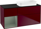 Villeroy & Boch Finion Waschtischunterschrank 120 cm Glossy White Lacquer mit Beleuchtung