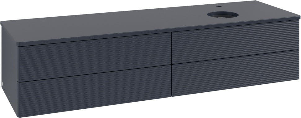 Villeroy & Boch Antao Waschtischunterschrank 1600 mm Anthrazit Matt mit LED-Beleuchtung