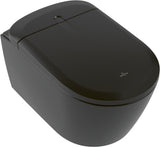 Villeroy & Boch Dusch-WC Supreo V16EN2 – wandhängend, Pure Black CeramicPlus, spülrandlos