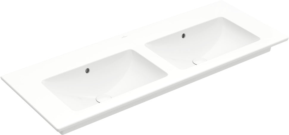 Villeroy & Boch Venticello Schrank-Doppelwaschtisch 1300x500mm Weiß Alpin