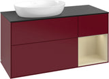 Villeroy & Boch Finion Waschtischunterschrank 1200 mm Glossy White Lacquer mit LED-Beleuchtung