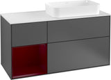 Villeroy & Boch Finion Waschbeckenunterschrank 1200 mm Glossy White Lacquer mit LED-Beleuchtung