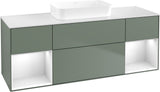 Villeroy & Boch Finion Waschtischunterschrank 1600 mm Glossy White Lacquer mit Beleuchtung
