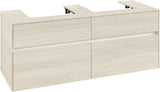 Villeroy & Boch Waschtischunterschrank Collaro C076 B0 1400 mm White Oak mit Beleuchtung und SoftClosing