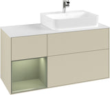 Villeroy & Boch Waschtischunterschrank Finion G141G 1200 mm Glossy White mit LED-Beleuchtung