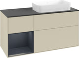 Villeroy & Boch Finion Waschtischunterschrank 120 cm Glossy White Lacquer mit Beleuchtung