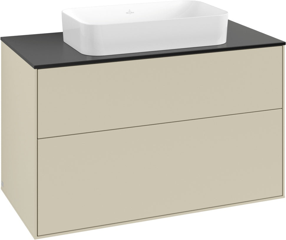 Villeroy & Boch Finion Waschtischunterschrank 1000 mm Glossy White Lack mit SoftClosing