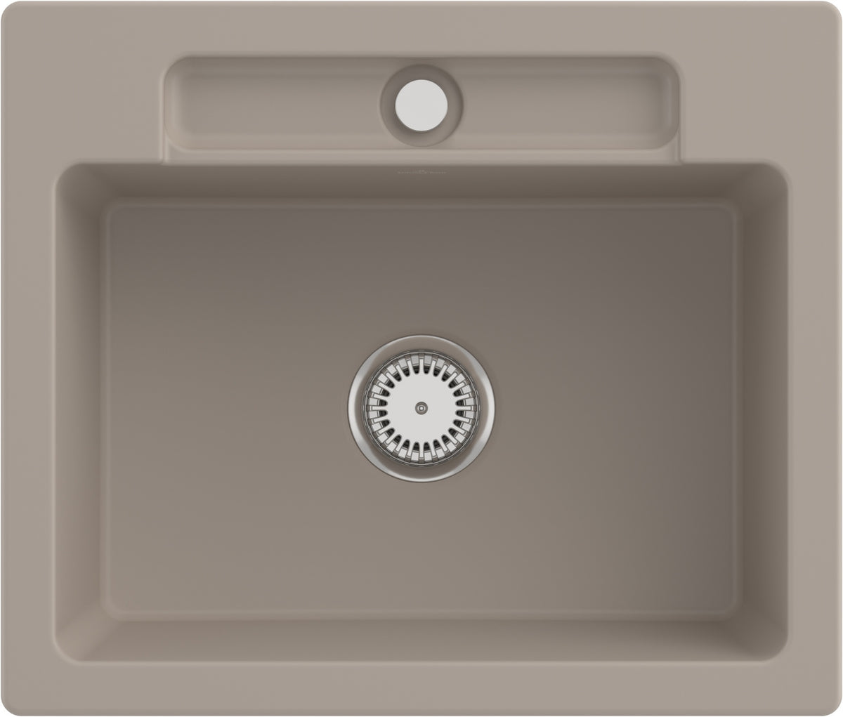 Villeroy & Boch Einbauspüle Siluet 60 S 334601 – 600 x 510 mm, Weiß Alpin CeramicPlus, TitanCeram