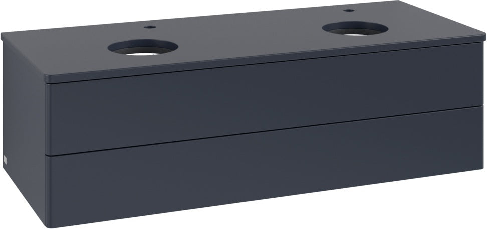 Villeroy & Boch Waschtischunterschrank Antao 1200 mm Midnight Blue Matt – 2 Auszüge, Push-to-Open