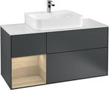 Villeroy & Boch Finion Waschtischunterschrank G161G 1200 mm Glossy White Lacquer mit LED-Beleuchtung