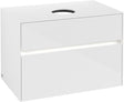 Villeroy & Boch Waschtischunterschrank Collaro C037 B0 800 mm Glossy White mit Beleuchtung
