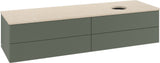 Villeroy & Boch Waschtischunterschrank Antao 1600 mm Anthracite Matt Lacquer mit 4 Auszügen und LED-Beleuchtung