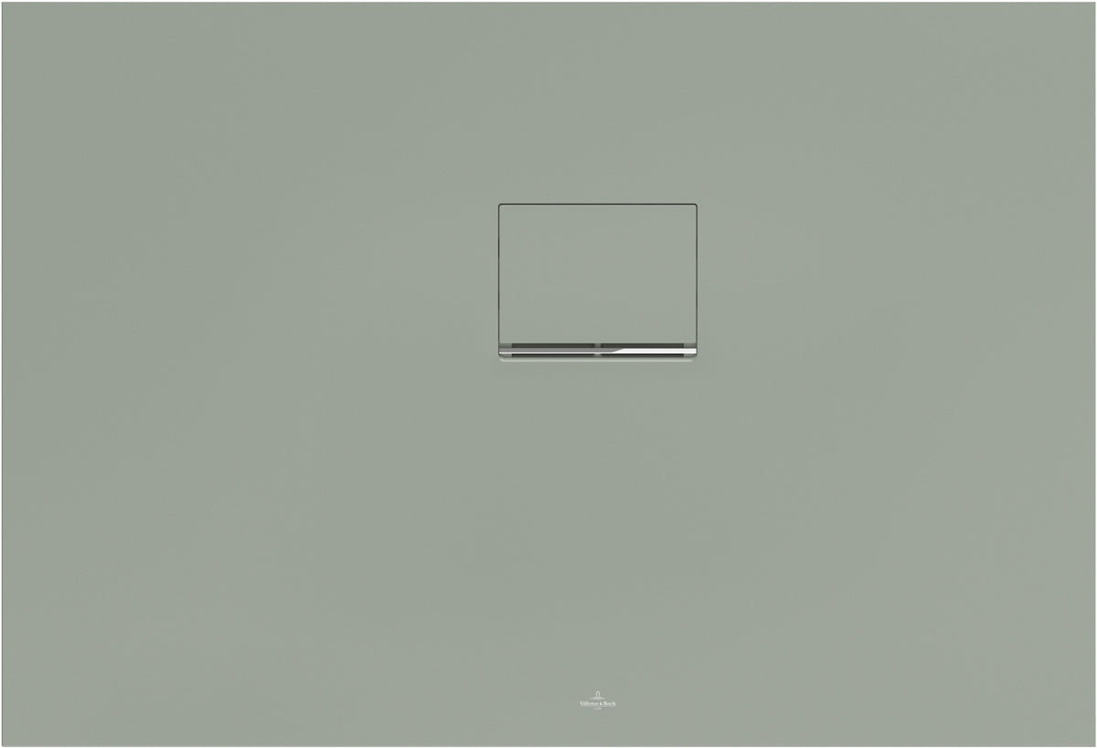 Villeroy & Boch Squaro Infinity Duschwanne 1100x700mm Morning Green – Rechteckig, Rutschhemmung C, Quaryl