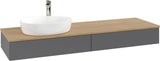 Villeroy & Boch Waschbeckenunterschrank Antao L15051 1600 mm Anthrazit Matt mit Auszugsbeleuchtung